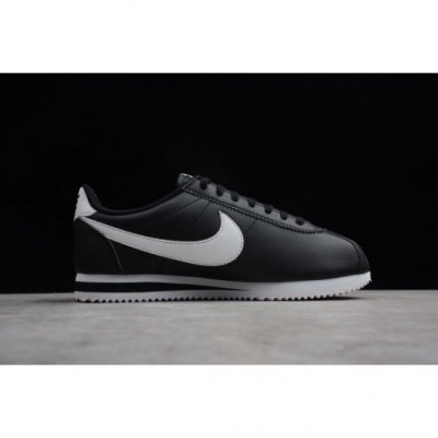 Nike Classic Cortez Leather Siyah Lifestyle Ayakkabı Türkiye - ZPQ3VZRW